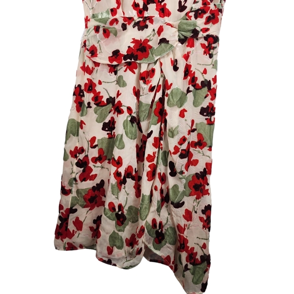 RAG & BONE Womens 0 Floral Velour Velvet Gigi Sleeveless Cap Sleeve Dress Classy - Picture 5 of 10